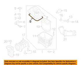 Hc3z19d532a Ford Oem 17-19 F-250 Super Duty Engine Air Intake-gasket