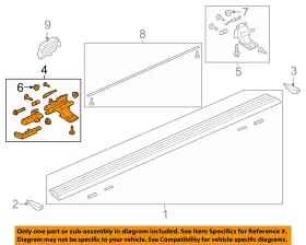 Ford Oem Jl1z16a506h 18-23 Expedition Running Board-motor Drive
