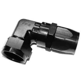 Fragola 109112-bl 90 Degree Low Profile Hose End Fitting Adapter -12 An Black