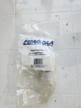 Fragola 581612 Straight Adapter Steel #12 X 3/4 Mpt