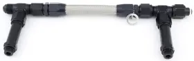 Fragola 920007-bl #8 Fuel Line Kit 9/16-24 Dual Inlet Demon Black