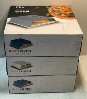 Fyre 810776458 3 Quantity Of 12 Inch Grill Top Pizza Ovens