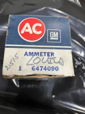 Gm 6474090 Nos Ac Original Chevrolet Truck Ammeter Amps Gauge