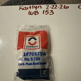7037319 Gm 1 Carb Float Bowl Insert Made In Usa Sold Individually 7037319 Gm 1 Carb Float Bowl Insert Made In Usa Sold Individually
