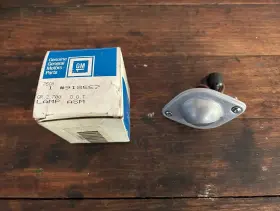 Gm 918557 Nos Delco Guide 1964-1965 Chevrolet Chevelle Rear License Plate Lamp Lens