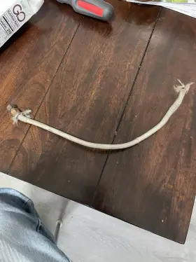 Gm/chevy 283/348 Vintage Carburetor To Manifold Choke Tube With Fittings. About 12 Inches