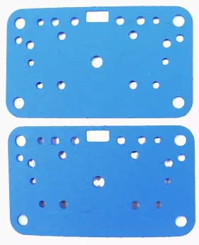 Holley 108-90-2 Carburetor Metering Plate Gasket 4160 Non Stick Blue 2pk G62