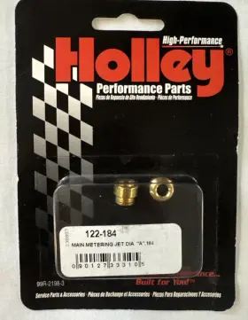 Holley 122-184 Holley-qft-aed-ccs Alcohol Main Jets .184 Inch Sold As Pair
