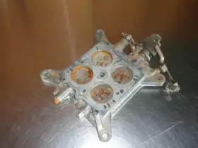 Holley 12r-1949 4-barrel Carburetor Baseplate Vacuum Secondary 450 Cfm Ford