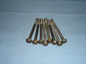 Holley 2bsfbs4150 4150 4-barrel Carburetor Slotted Head Fuel Float Bowl Screws Set 8 2b