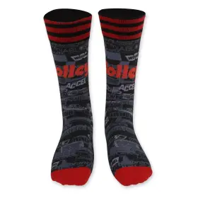 Holley 36-602 Crew Socks - Sticker Bomb