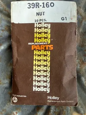 Holley 39r-160 Carburetor Nut Nos - Qty 10 Pcs. Never Opened