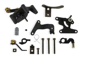 Holley 45-225hb Manual Choke Conversion Kit Incl. Black Mounting Hardware Alumin