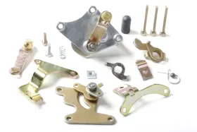 Holley 45-225sa Manual Choke Conversion Kit Incl. Gold Mounting Hardware Aluminu