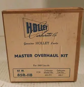 Holley 85r-118 Nos 1949 Lincoln Carb Rebuild Kit 885-ffc
