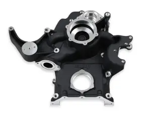 97-373 Holley Replacement Timing Cover - Black Finish