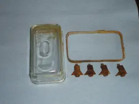 Holley Gb12426 1904 1908 1-barrel Carburetor Glass Fuel Float Bowl With Retainer Stands