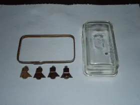 Gb12926 Holley 1904 1908 1-barrel Carburetor Glass Fuel Float Bowl With Retainer Stands