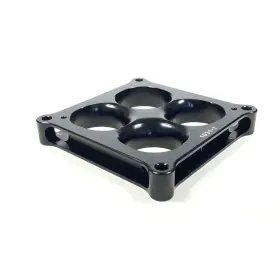 Jdmpartshop Al-1031-1bkus For Holley 4500 Type 1 Inch Carburetor Spacer Square Bore 4 Port Aluminum Black