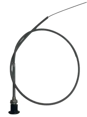 Jeepsterman 946225nos Carburetor Accelerator Throttle Cable Nos Black Knob 1941-1971 Willys And Cj