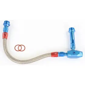 Jegs 100822 Dual Feed Fuel Line Kit Fits Holley Carburetors 7/8 Inch -20