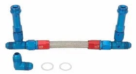 100825 Jegs Dual Feed Fuel Line Log Kit For Holley 4150 Carburetors