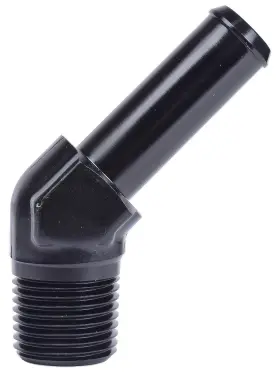 Jegs 110489 Performance Products 45 Degree Npt To Hose Fitting 1/2 Inch 5/8