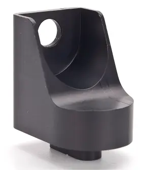 Jegs 15232-1 Black Anodized Throttle Cable Mount Fits Billet Aluminum