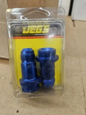 Jegs Perfomance Products 100501 Carburetor Fuel Inlet An Fittings Holley 7/8 Inch X20 To -08 8an Adapter