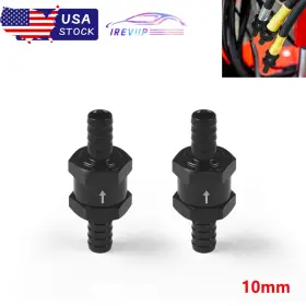 Bx102355-10mm-2pc Jonjea 2pcs 3/8 Inch Fuel Check Valve One Way Inline Non Return Diesel Gasoline Blk 10mm Od Bx102355-10mm-2pc Jonjea 2pcs 3/8 Inch Fuel Check Valve One Way Inline Non Return Diesel Gasoline Blk 10mm Od