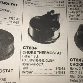 Ct234 Kemparts Carburetor Choke Thermostat Fits Ford 1978-81 Holley 1 Bbl