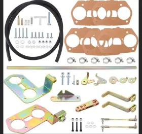 Kipa Link6 40/44/48 Idf Carburetor Hex Bar Offset Manifold Linkage Vw Beetle T1 T4