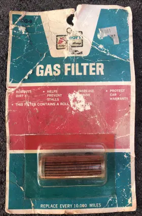 Kmart 6712473 Vintage Kg-9 Carburetor Gas Filter Manufactured In Usa