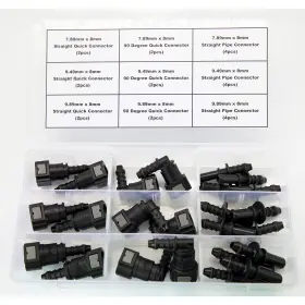 Krd Performance Ny24p8 24pcs Assorted Fuel 24pcs-assortment-8mm Quick Connector Kit