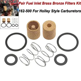 Lenkdou Mp10-008-0002bzid Pair Fuel Inlet Brass Bronze Filter Kit Springs And Seals For Holley Carburetor