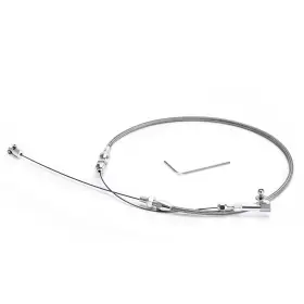 Lzone Lz-tcb03 24 Inch Universal Throttle Cable Braided Steel For 86-93 Ford Mustang 302 5.0l