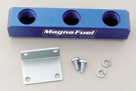Magnafuel 819315001349 Mp-7600-03 Fuel Block Log-type Billet Aluminum Blue Anodized -10 An