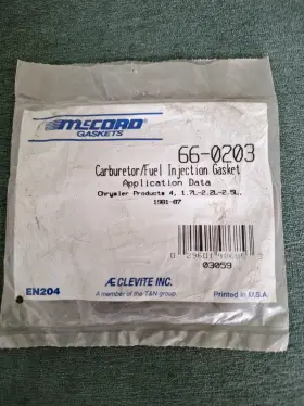 66-0203 Mccord Gasket Corteco 35216 2 Barrel Carburetor