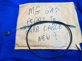 Mg Bhh1649 Throttle Accelerator Cable For Lhd 1974-1/2 To 1975 Mgb Mgbgt