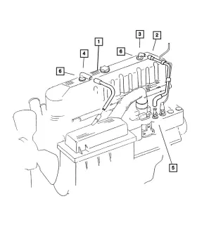 Mopar 04854180 Genuine Cylinder Cover To A/cleaner Tube 4854180