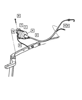 Mopar 05510032ab Genuine Speed Control Vacuum Harness 5510032ab