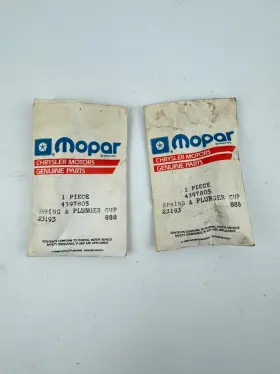 4397805 Mopar X 2 Carburetor Pump Plunger Cup And Spring # 4397805 Mopar X 2 Carburetor Pump Plunger Cup And Spring #