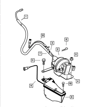 Mopar 4591150ad Genuine Speed Control Vacuum Harness