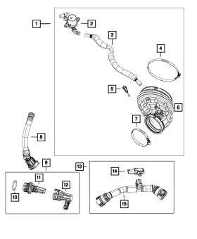 Mopar 53011131ac Genuine Clean Air Duct