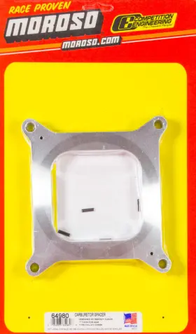 Moroso 64980 Carb Spacer Single Hole