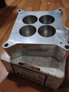 Moroso 65011 New 2 Inch Carburetor Spacer Aluminum 4 Hole 1.750 #65011 Fits 4150/4160