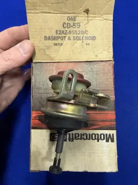 Motorcraft Cd-59 Ford Genuine Nos Carb Dashpot Solenoid E2az-9s520-c Qty-1