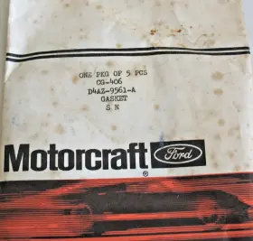 Motorcraft Cg-406 New Nos Ford 1974 Carburetor Cover Gaskets Qty. 5 D4az - 9561 A