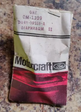 Motorcraft D0ry-9b559-a Oem Nos Carburetor Accelerator Pump Diaphragm #