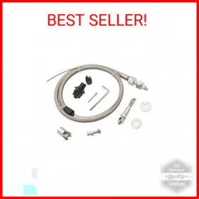 Mr Gasket 5657 Mr. Steel Braided Throttle Cable Kit